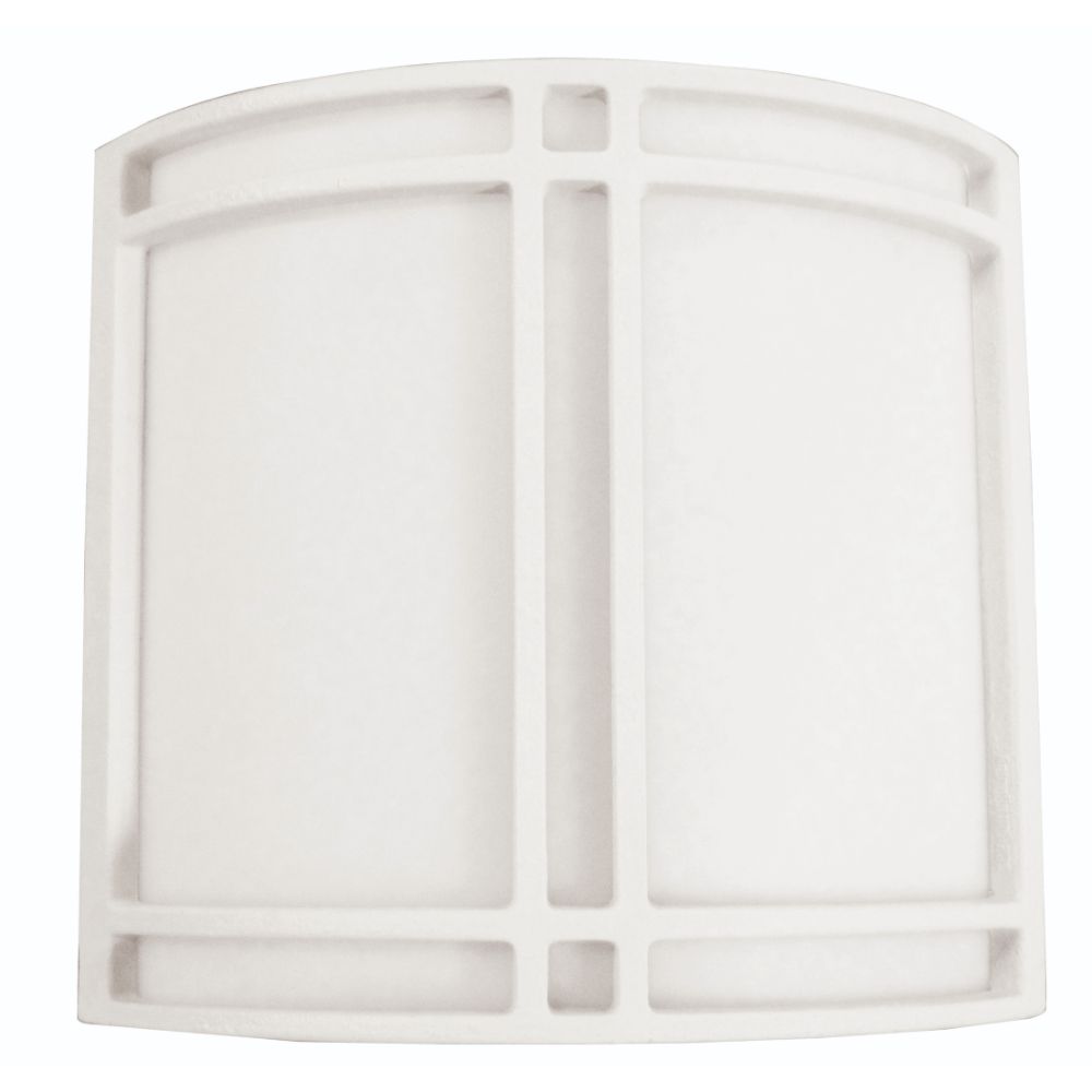 AFX Lighting RDS11101600L41WH Radio Wall Sconce - White Finish - White Acrylic Shade