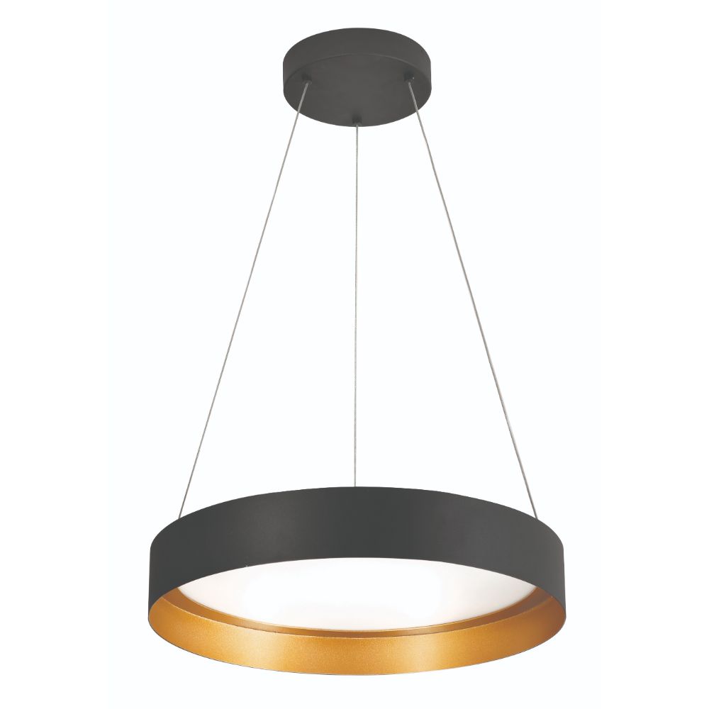 AFX Lighting RVP20L30D1BKGD Reveal - LED Pendant - Black/Gold Finish