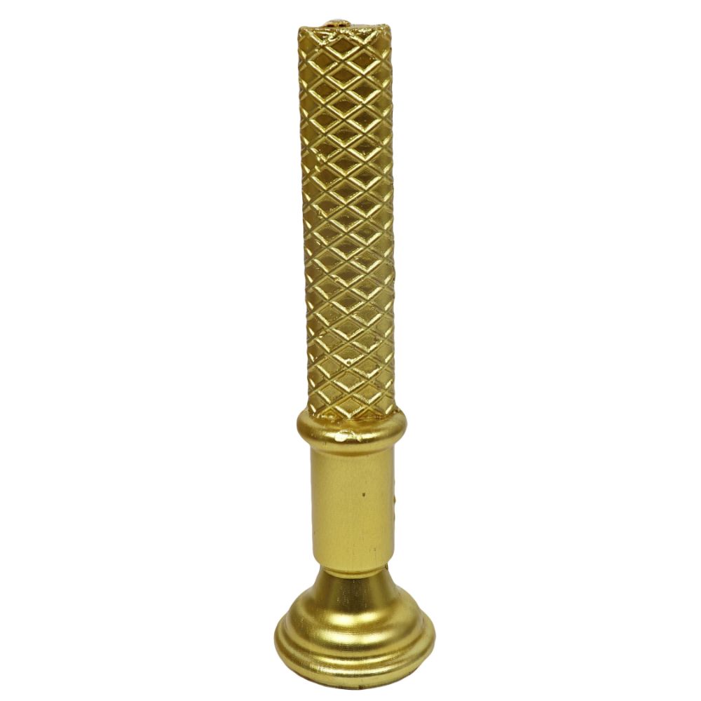 Decorative Havdalah Candle Gold Candle On Gold Pole