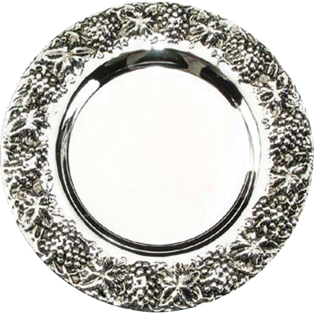 Plate For Kiddush Cup Silver plated 5.25 " 10 pp