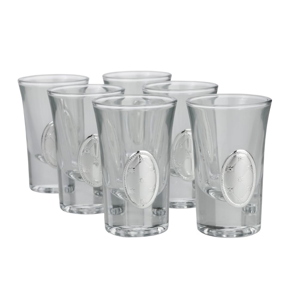 Set of 6 Cups with Silver