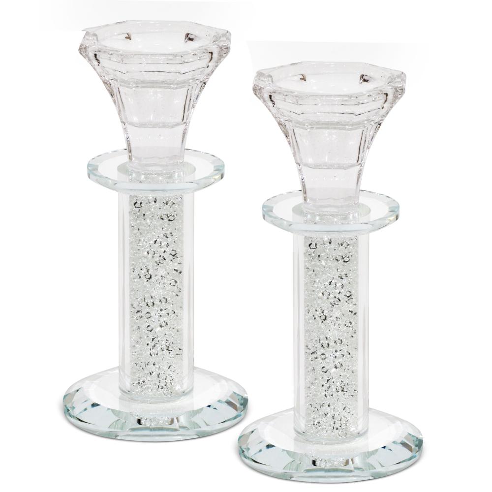 Crystal Candlestick Clear filling 5.5"