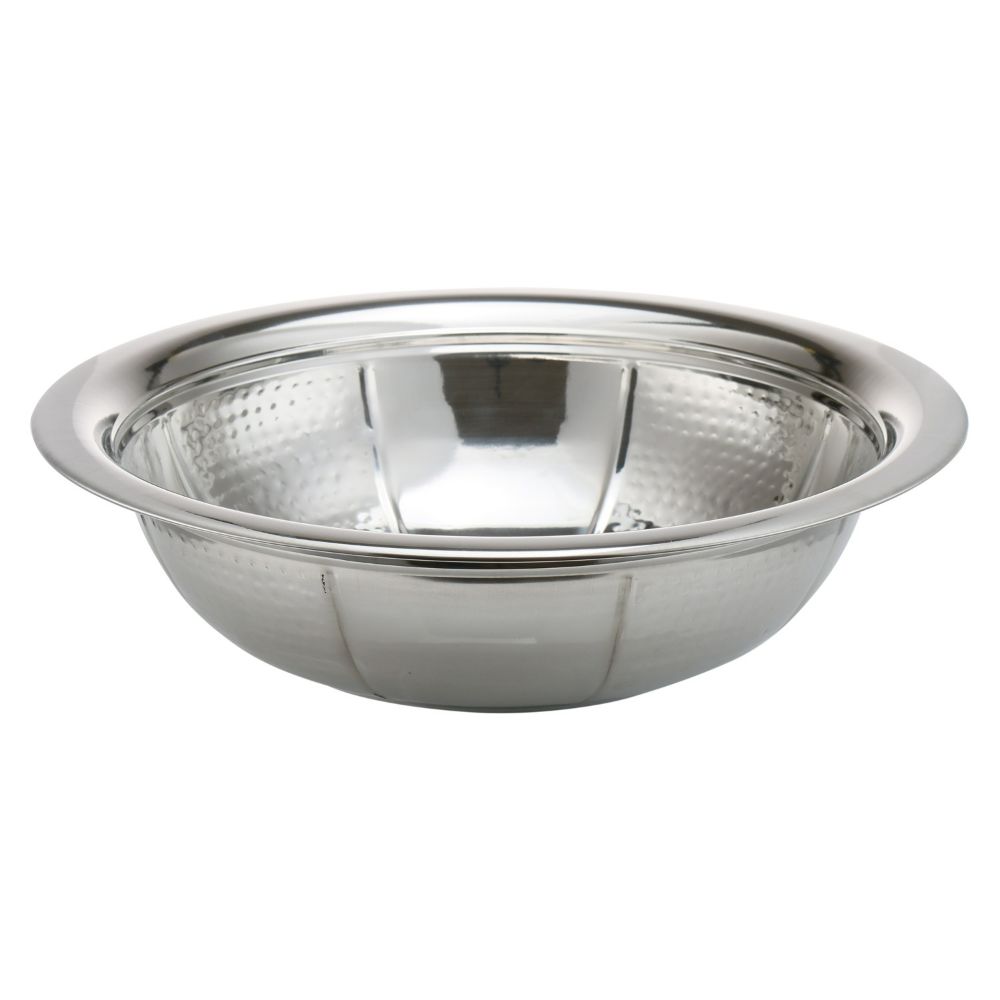 Stainless Steel Washing Bowl Hammered And Shinny 14"