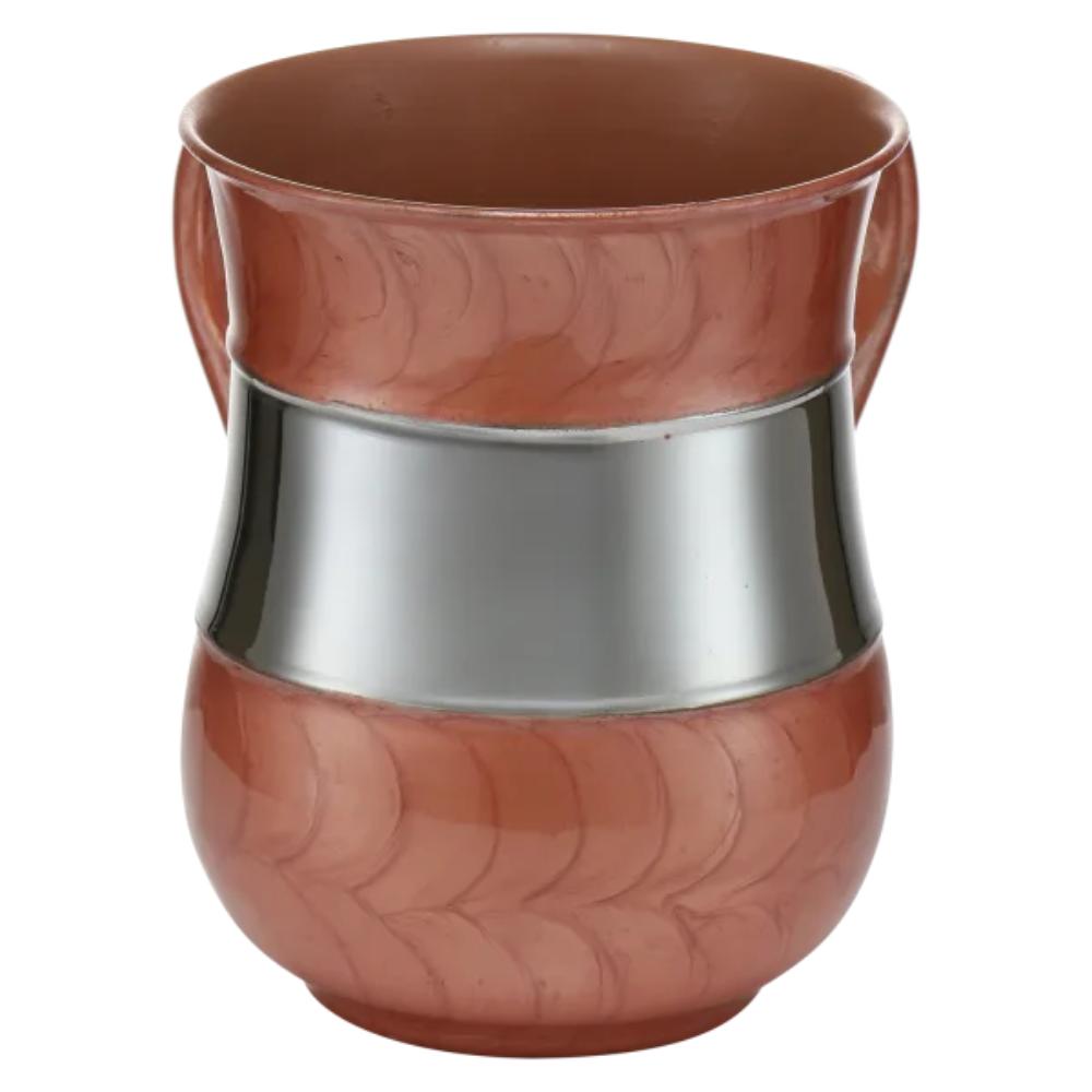 Washing Cup Light Brown & Silver `