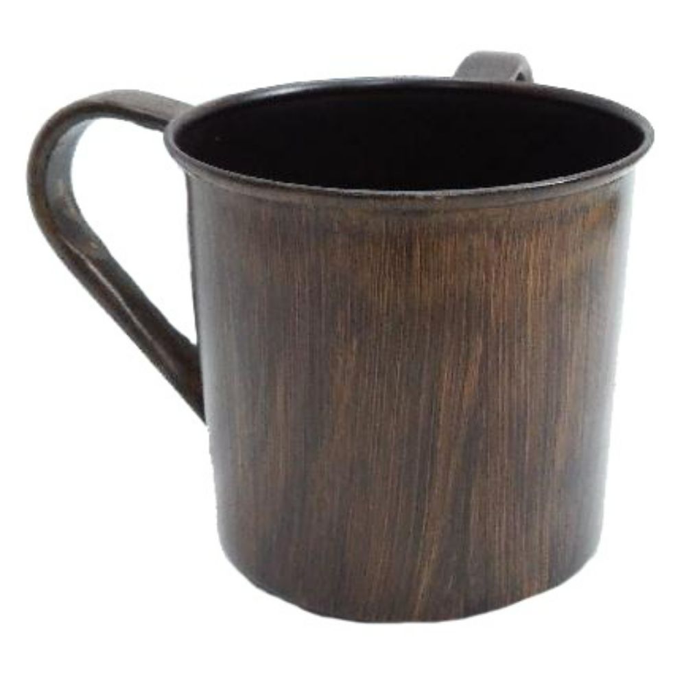 Washing Cup Dark Wood Texture `