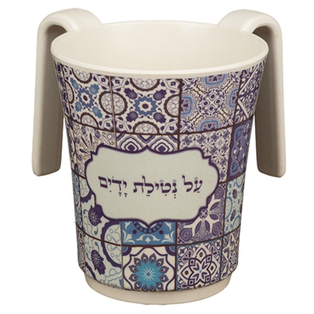 Melamine Washing Cup 14 Cm With Blue Color Printing