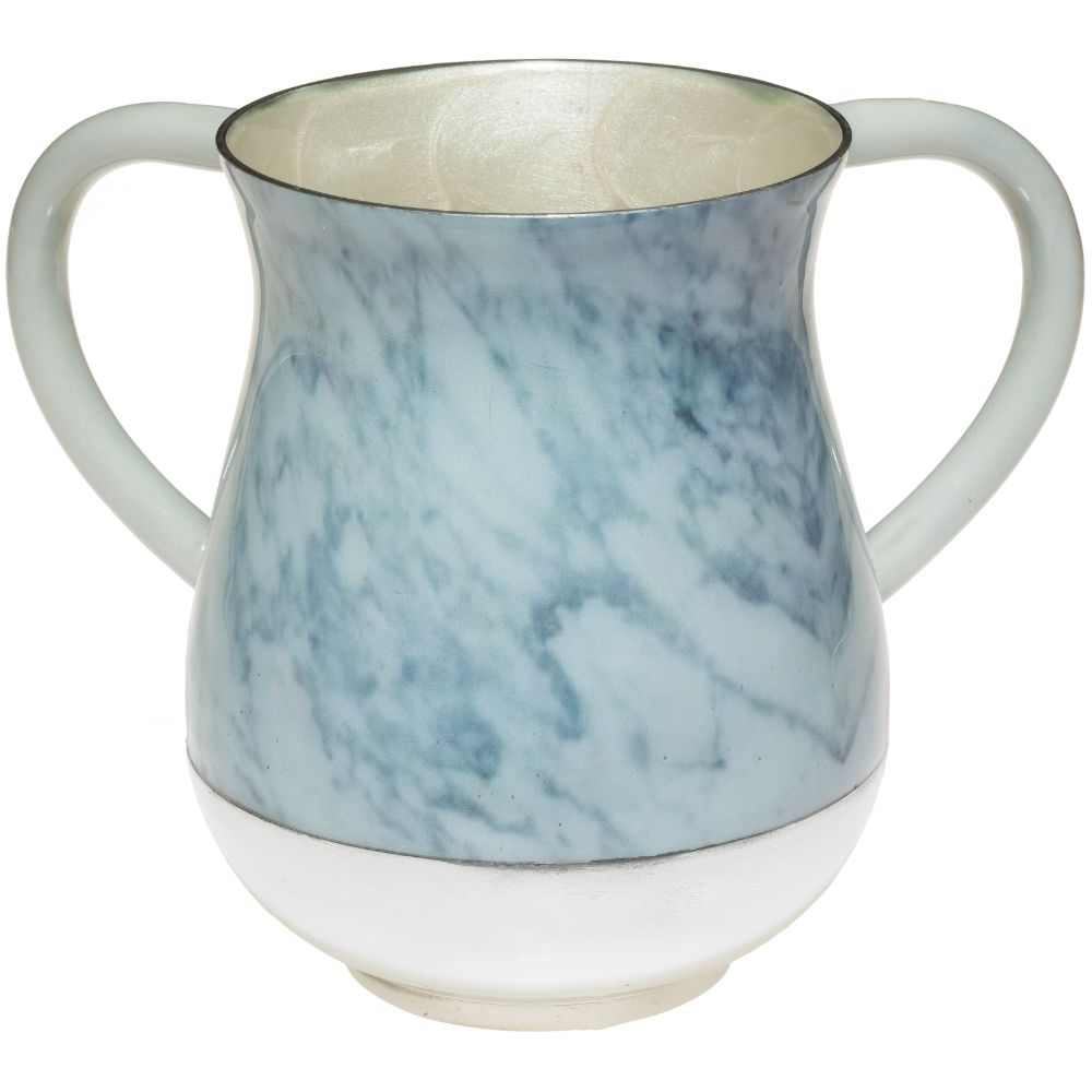 Aluminum Washing Cup 13 Cm - Marble Texture
