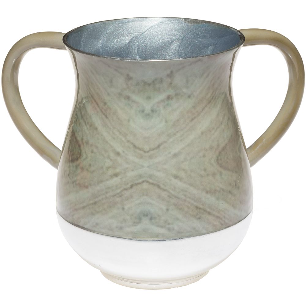 Aluminum Washing Cup 13 Cm - Marble Texture