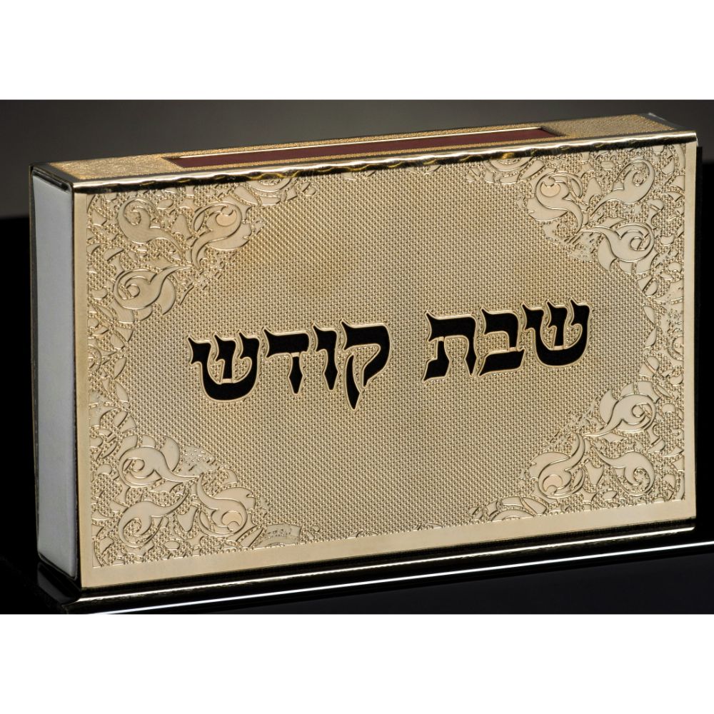 Match Box 24 k gold p Shabbat / Kotel 4 1/4 x3.5"