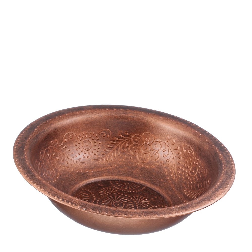 Washing Bowl Embossed copper antic finish