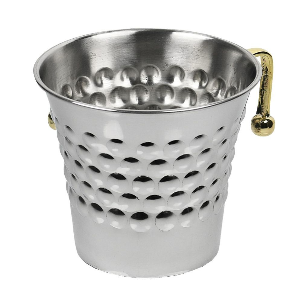Stainless steel Washing Cup Dotted brass short handles
