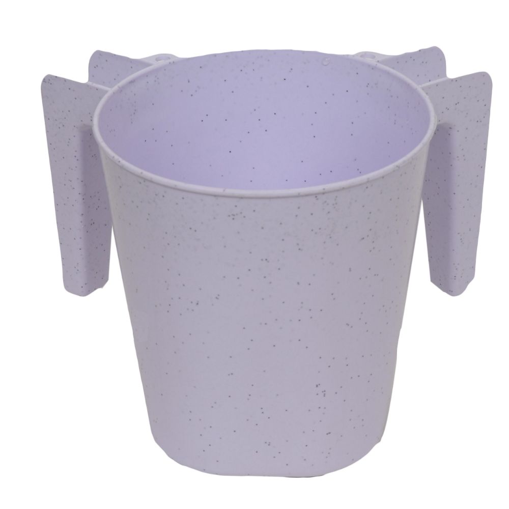 Plastic Washing Cup White Sparkles 