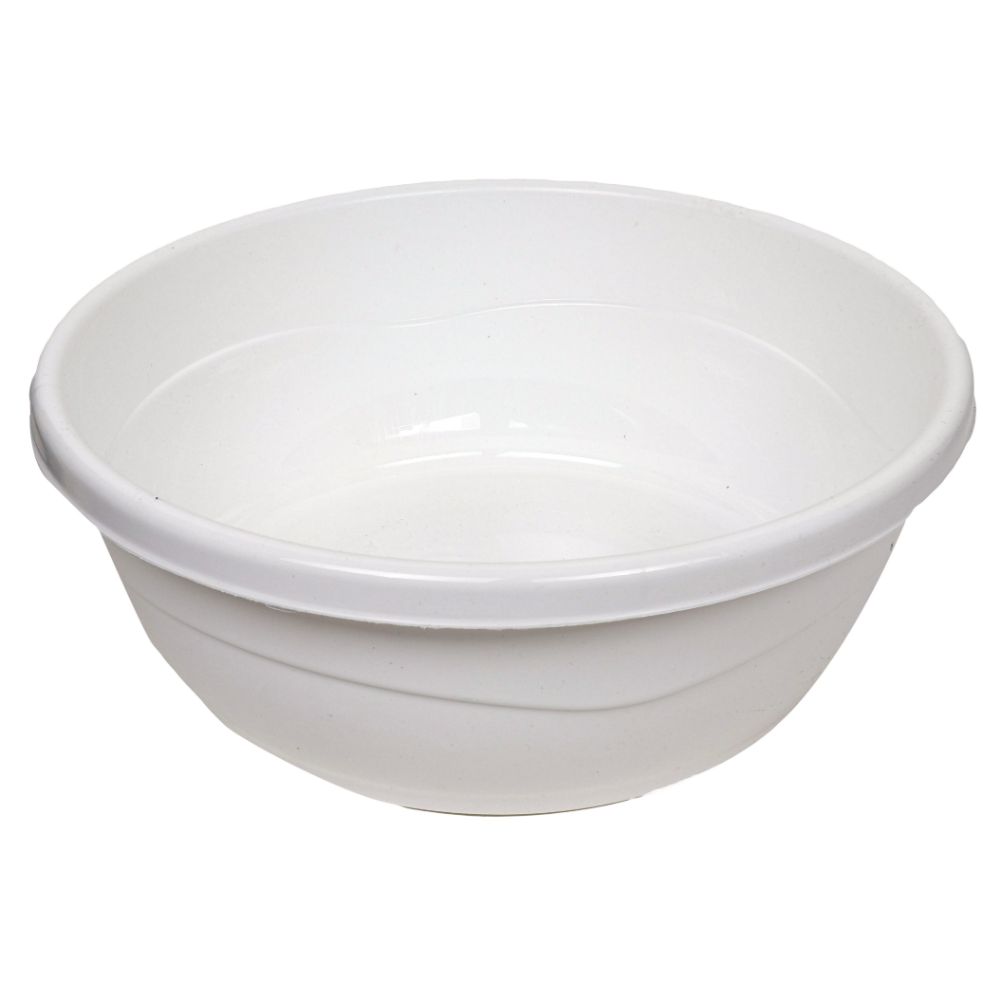 Plastic Washing Bowl White 