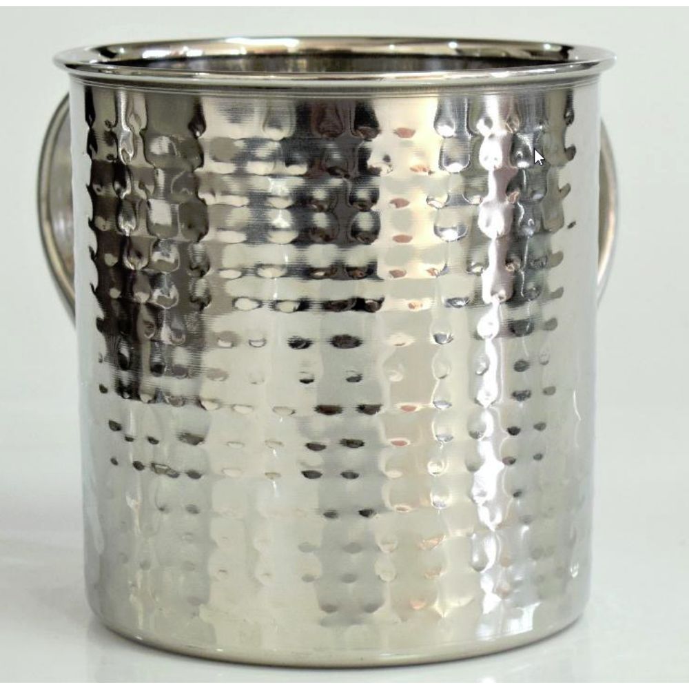 Stainless Steel Wash Cup Hammered