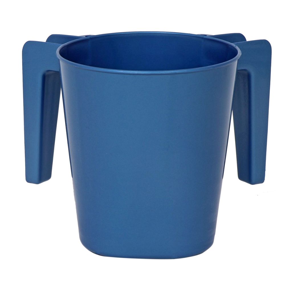 Plastic Washing Cup Metallic Blue 
