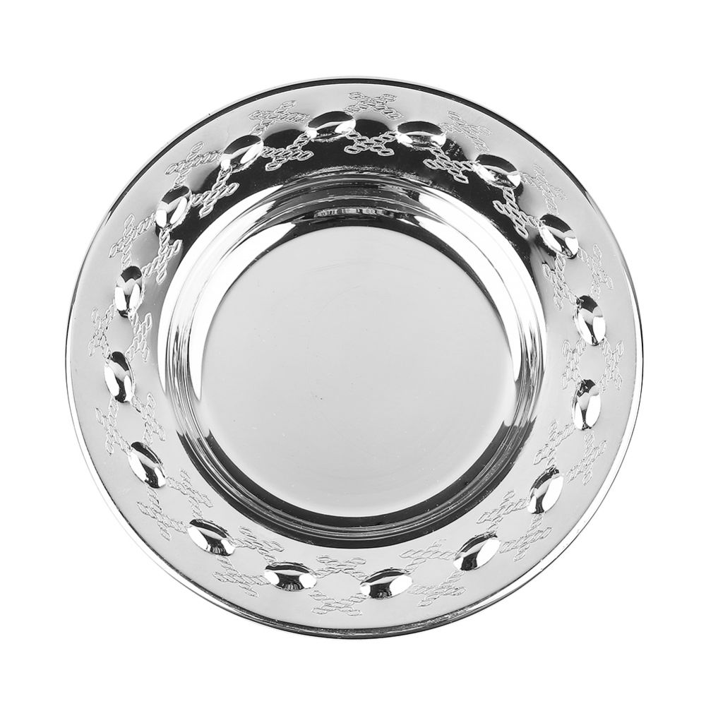 Tray For Mini Kiddush Cup  925 Silver Coated  XP Design 4"