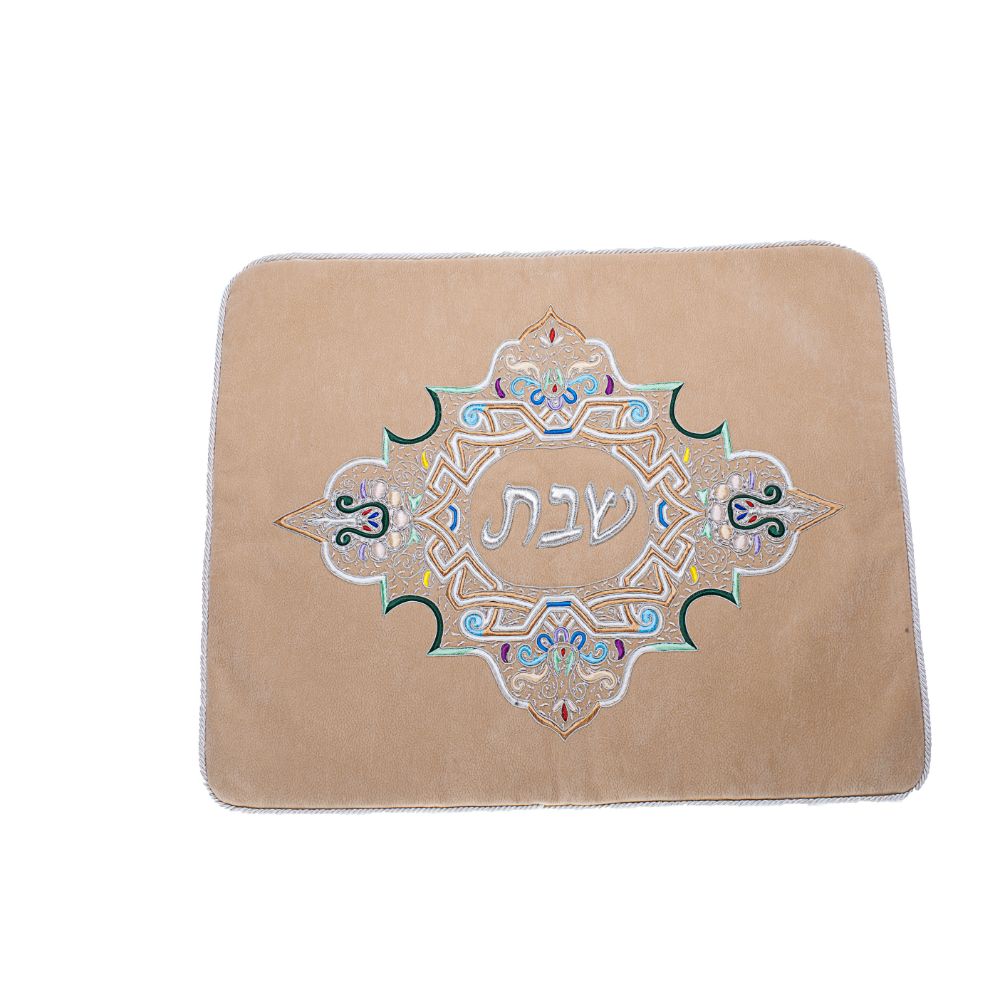 Challah Cover Suede Colored Design Camel Color 20X23"