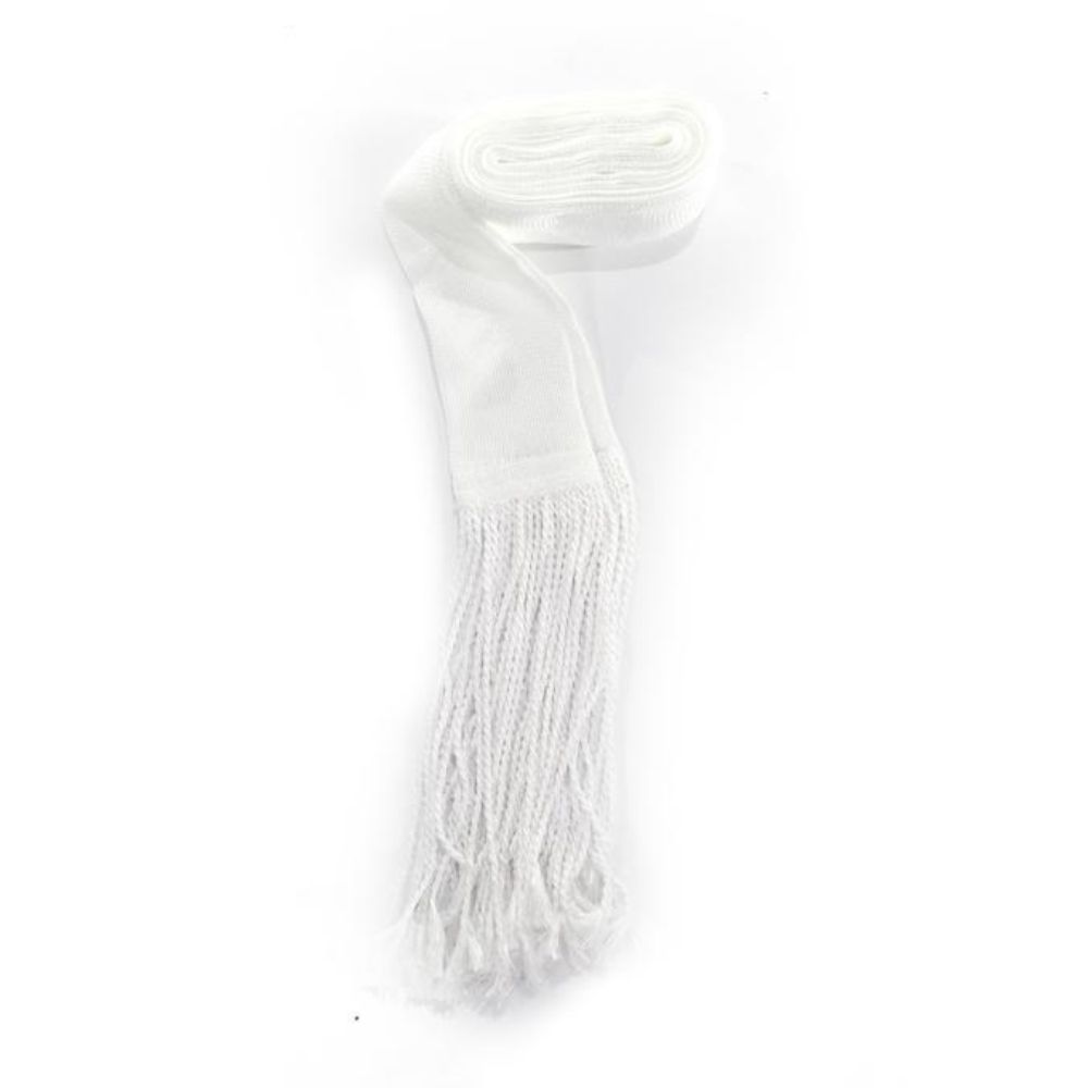 White Silk Gartel Hand Made 13 ft # 18