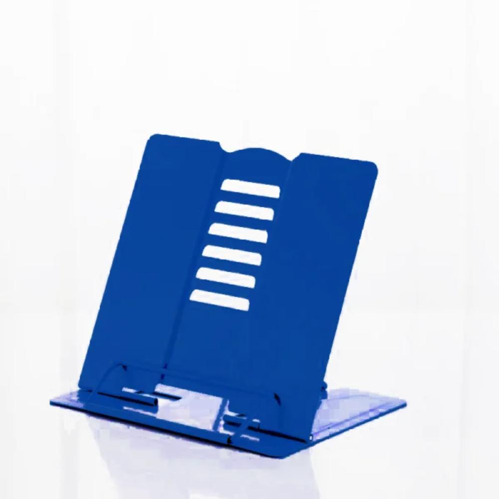 Mini Metal Book Stand Blue 8.25 x7.5"