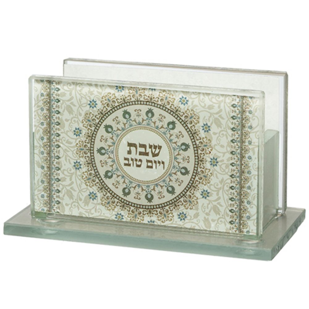 Glass Match Box Holder 7*5 Cm With Print- Candle Lighting