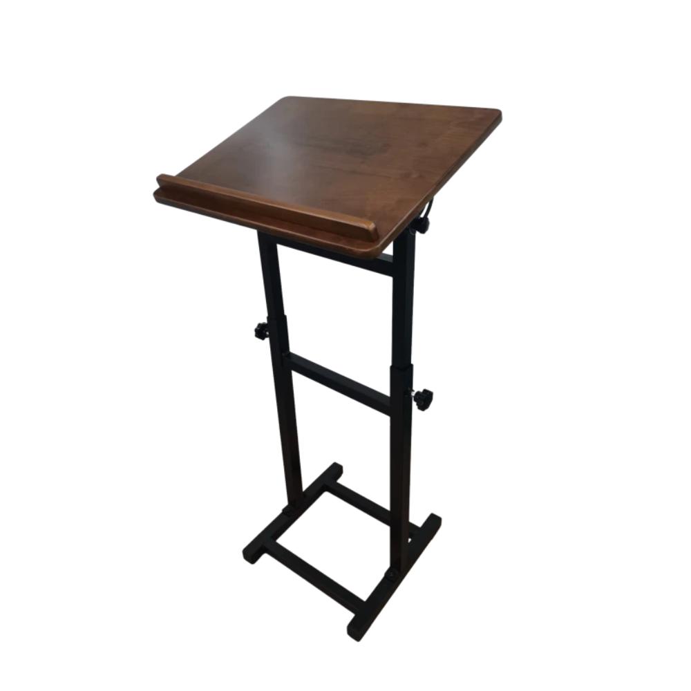 Assembled Wooden Book Stand /Shtender Walnut color Oak - Adjustable Height up to 43"