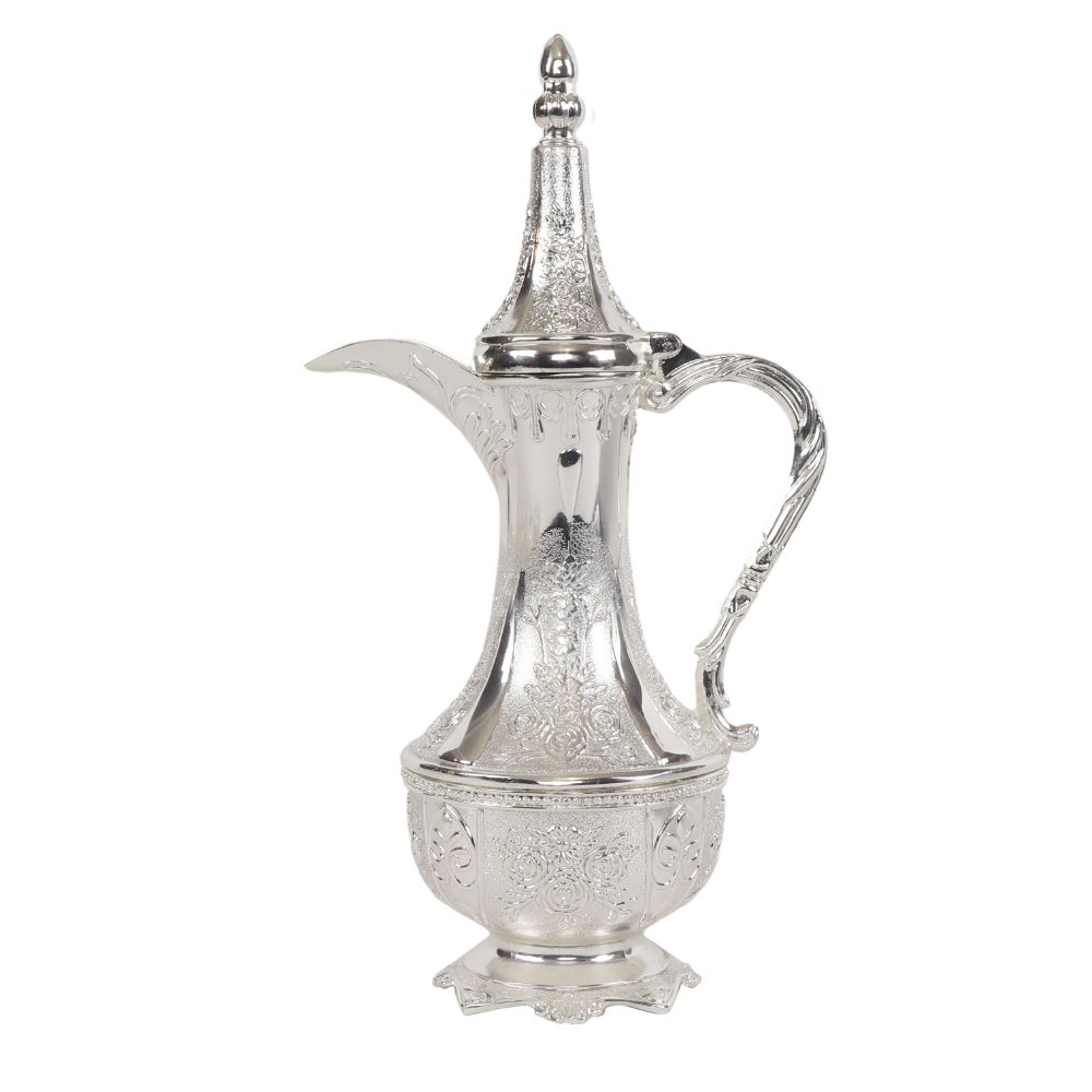 Chanukah Kriegel / Oil Bottle Silver Plated - Vintage Style 7"