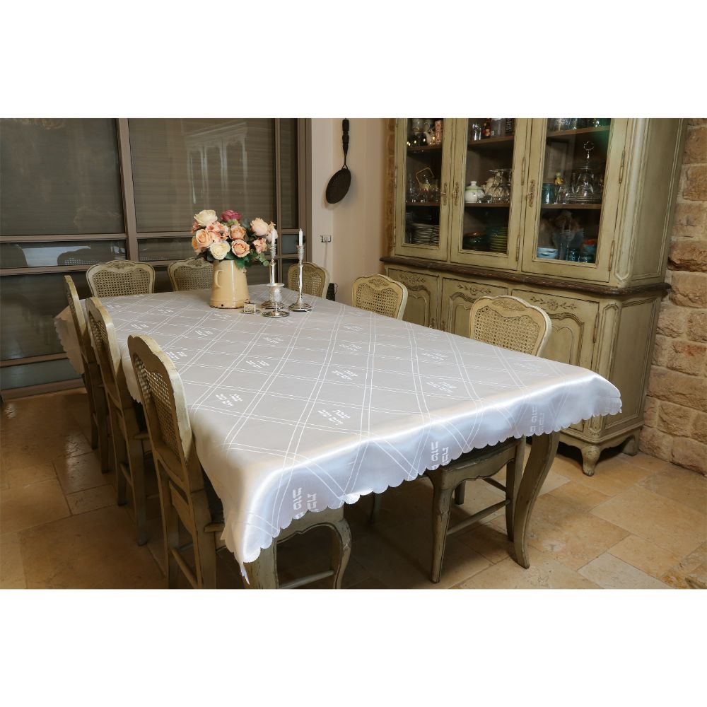 Elegant Tablecloth 140x280 Cm- Shabbat And Holiday