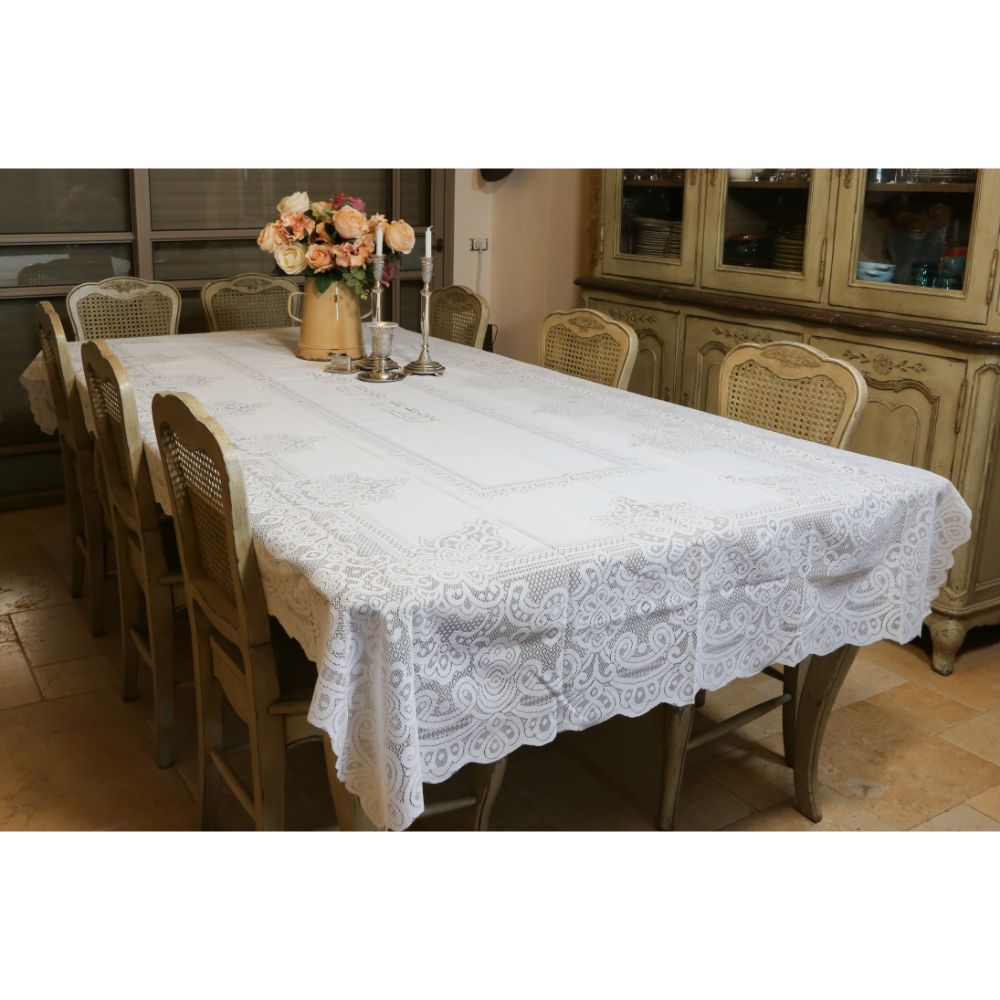 Elegant Tablecloth Shabbat And Holiday 110x55"