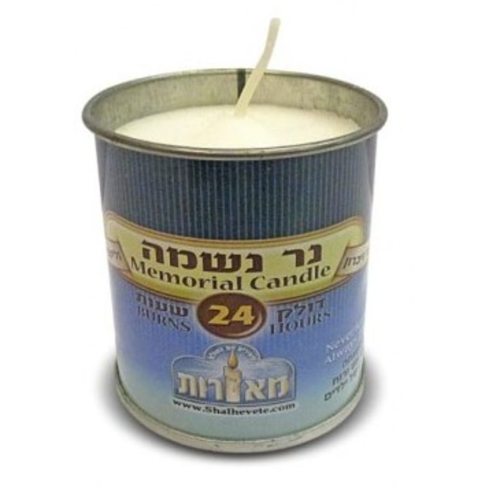 4 pk Yahrzeit Candle 24 HR tin