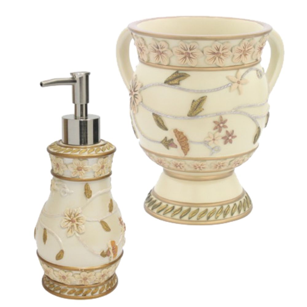 Pol Gift Set - "Flower" Soap Container With Wash Cup