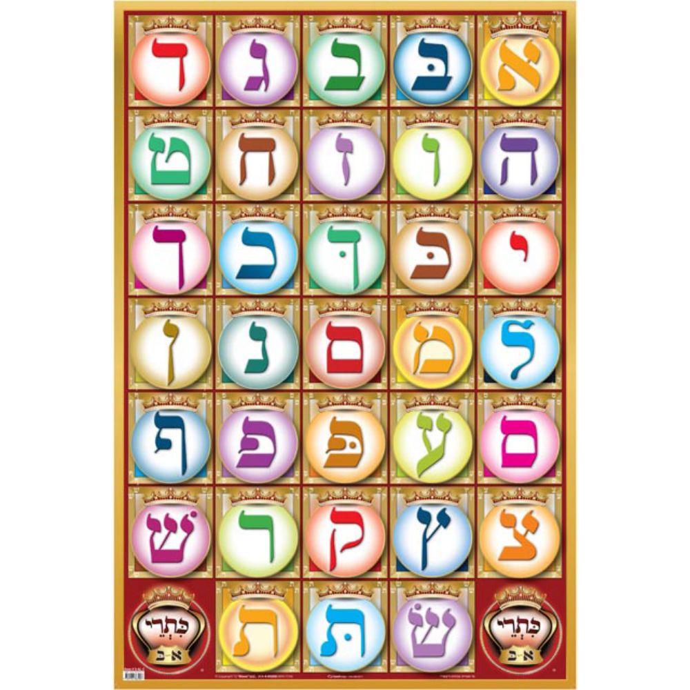 Small Poster - Alef Beis - Color 13"× 19"
