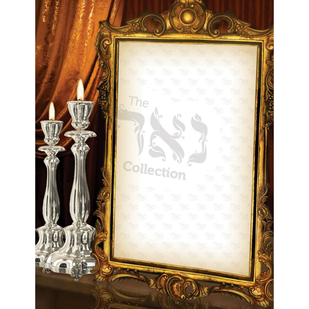 Design paper Shabbos Candles 8.5x5.5 " 20 Per Pack