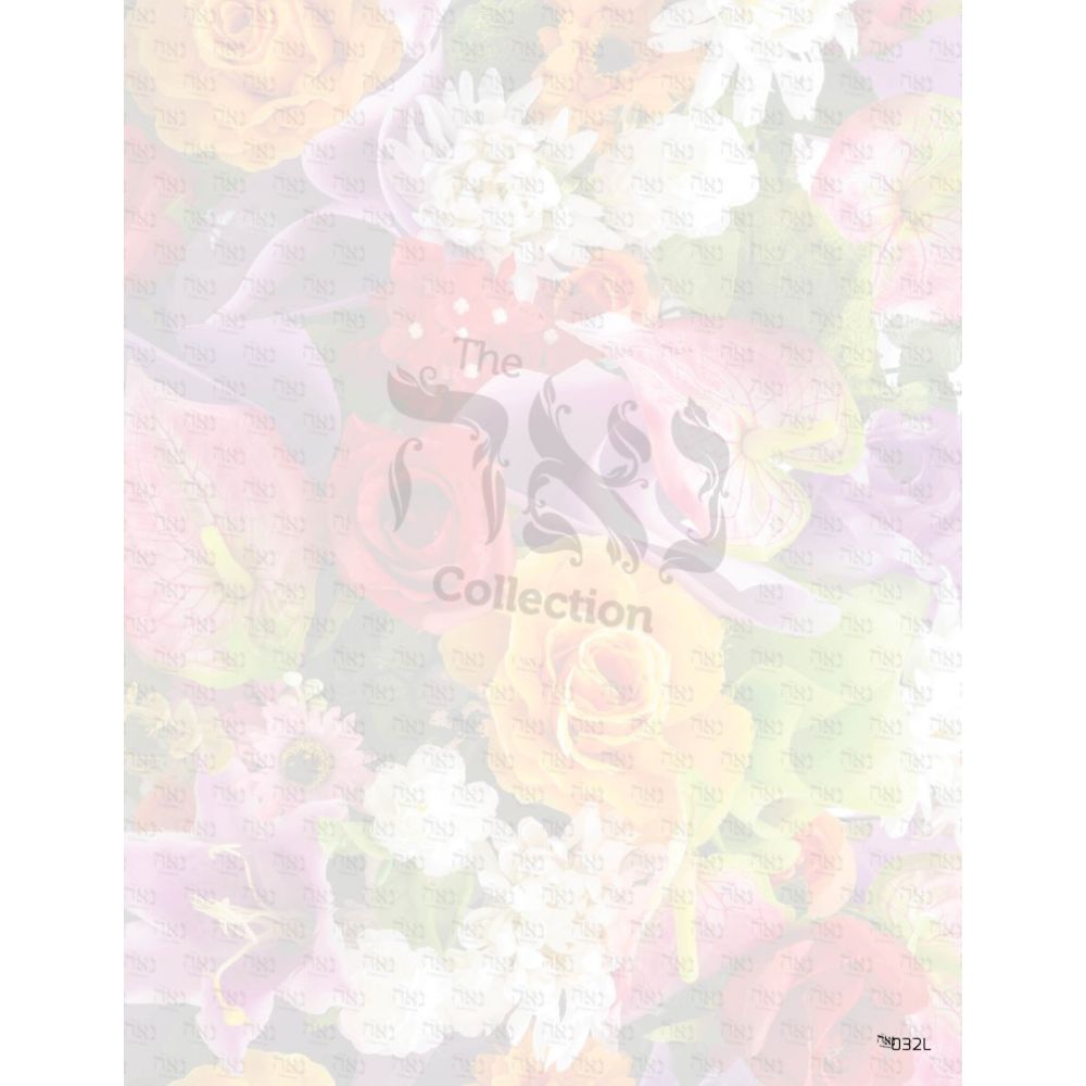 Design paper Floral 8.5x5.5 " 20 Per Pack