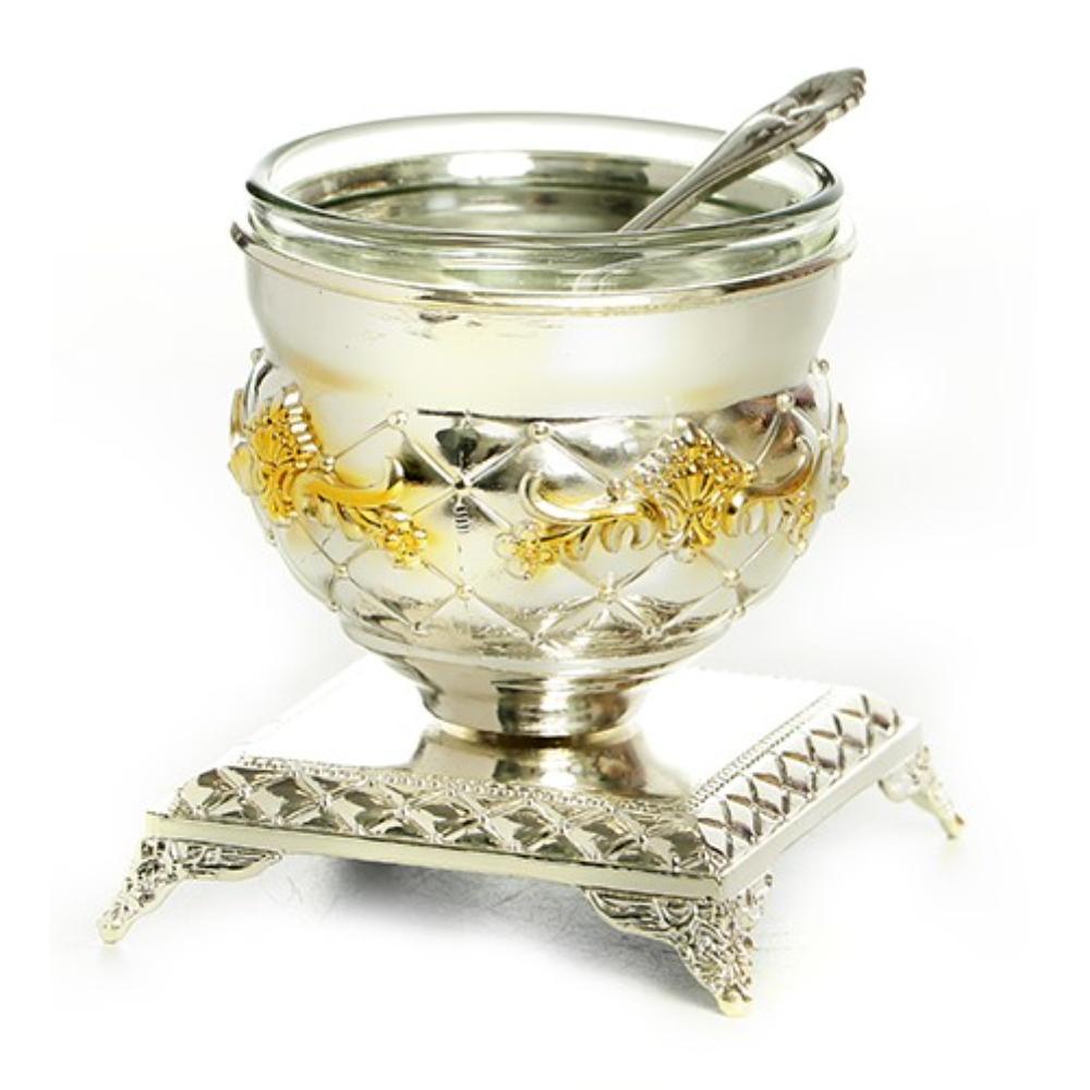 Silver & Gold Plated Honey/Salt dish