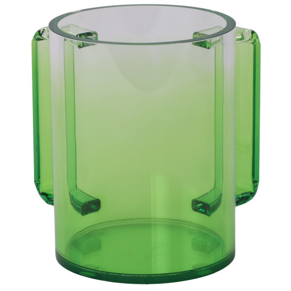 Acrylic Washing Cup Green Gradient