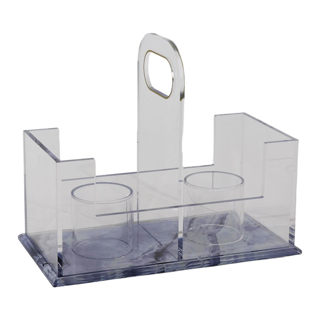 Acrylic Cups Holder - Marble Design