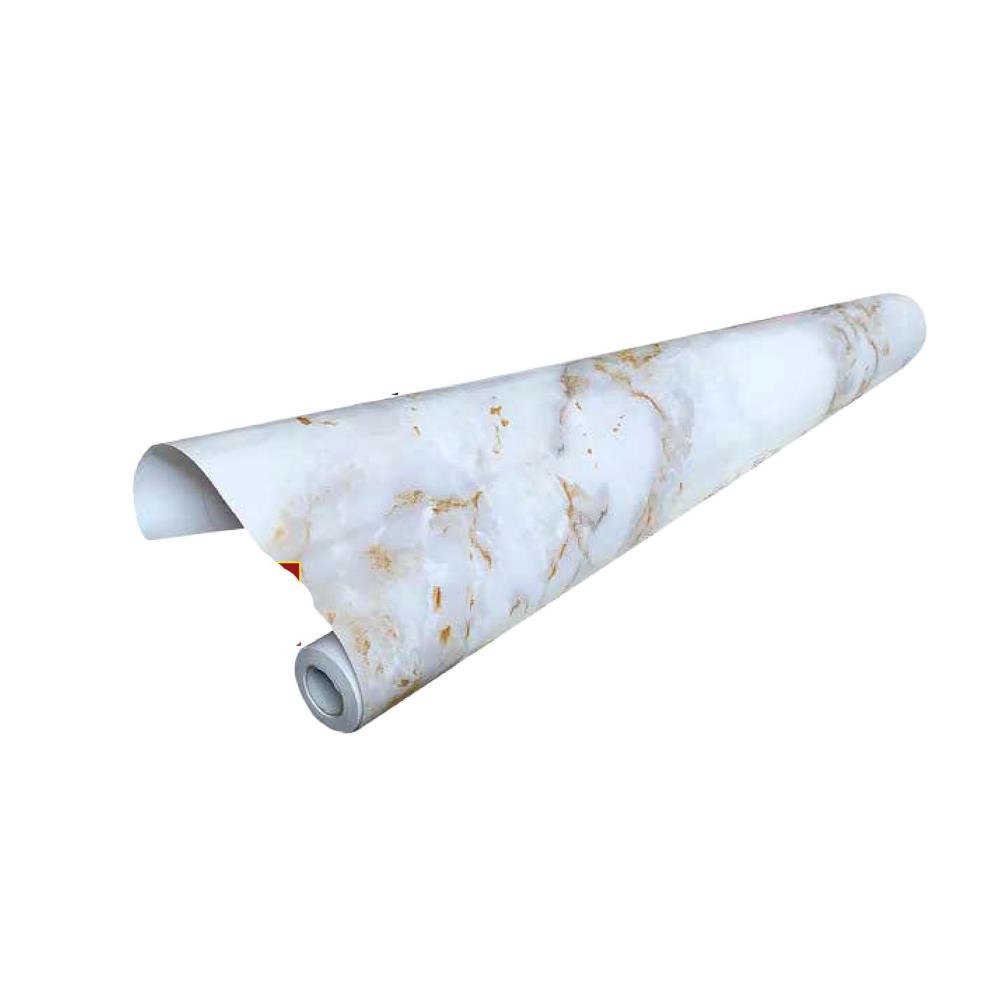Kosher For Pesach Peel & Stick White Marble Countertop Liner 23.5x196"