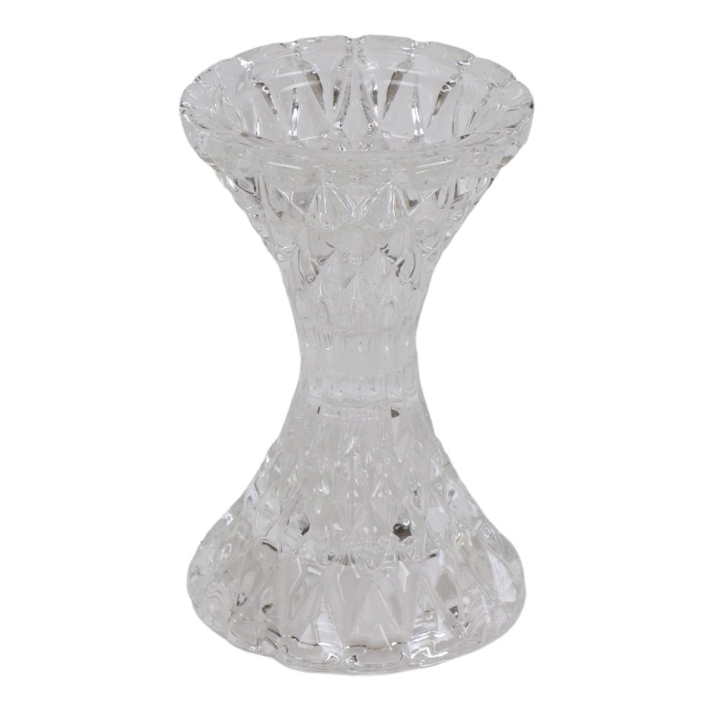 Classy Crystal Candlestick 3"