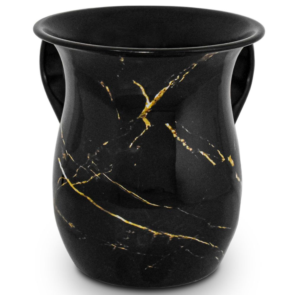 Black and Gold Marble Washing Cup