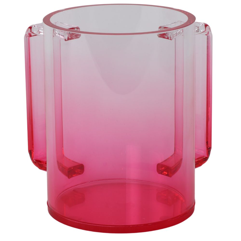 Acrylic Washing Cup Pink  Gradient