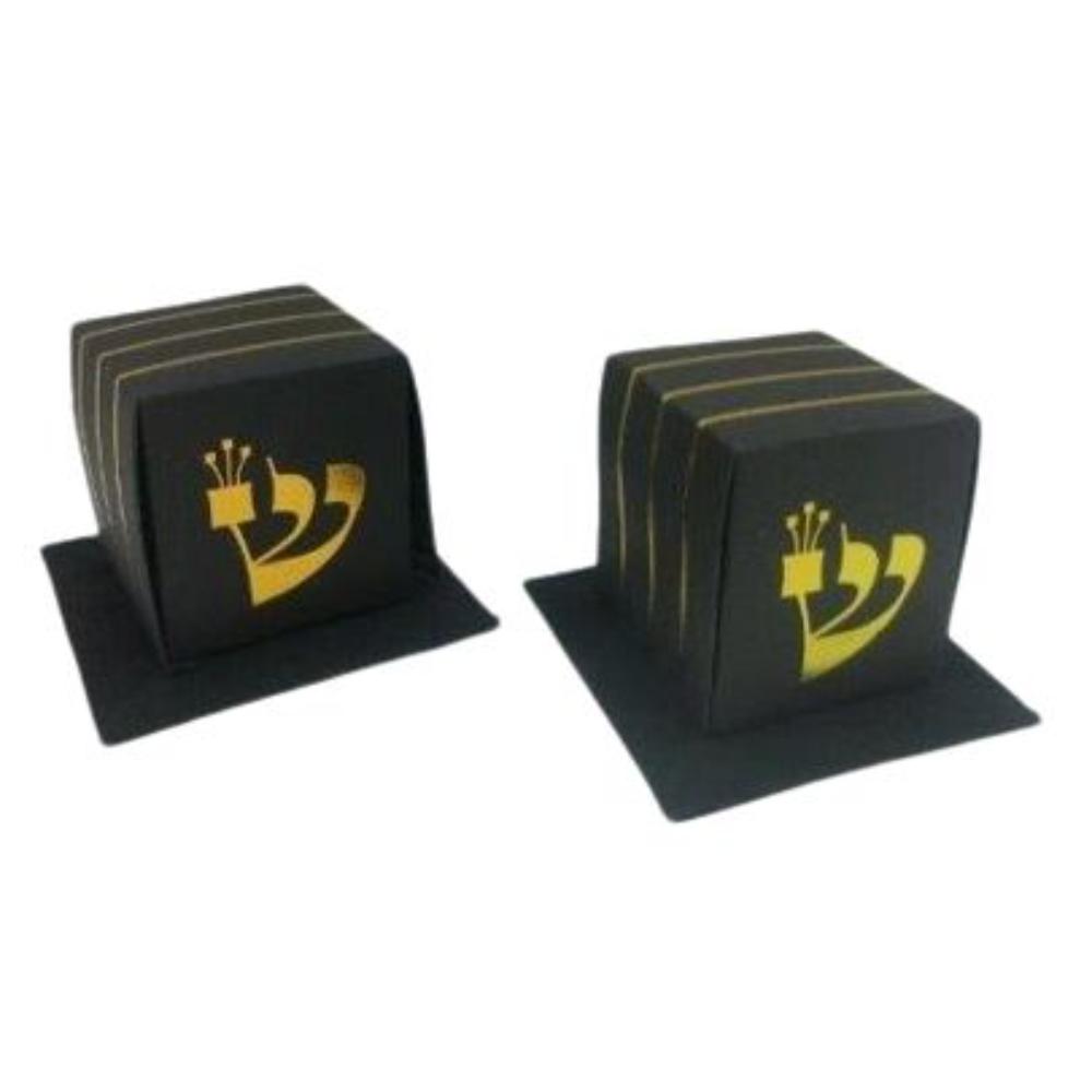 Black & Gold Folding Tefillin Box