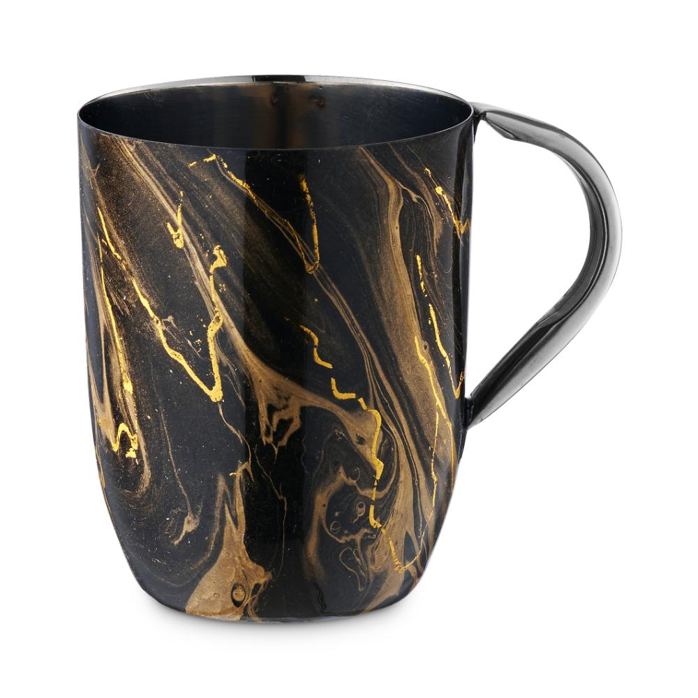 Washing Cup black with gold