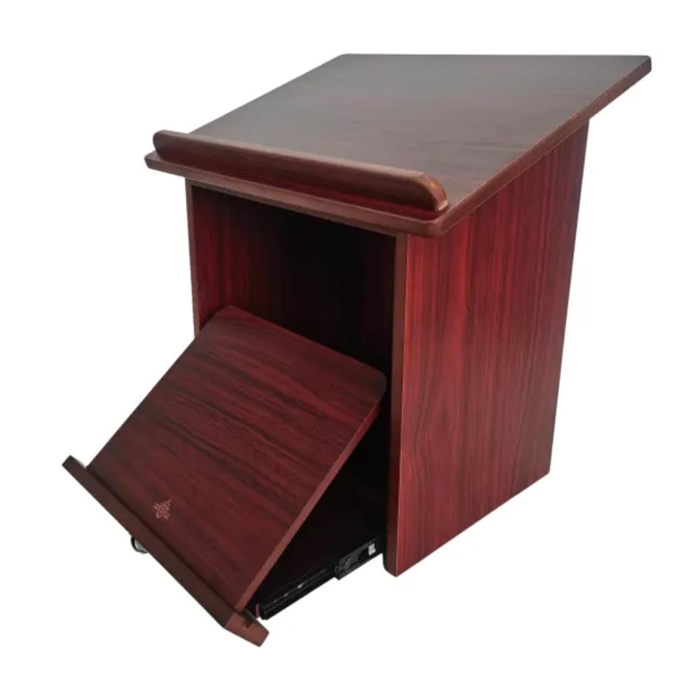 Table Top Shtender - 2 Tone Cherry 11.8 D x 15.75 W x 17" H with bottom Pullout Shtender