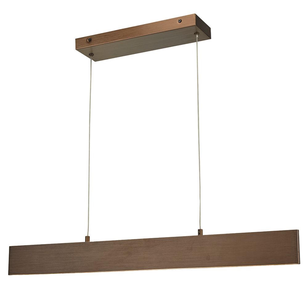 Abra Lighting 10095PN-BB 32" Cable Suspended LED Pendant with Up-Down Light in Brushed Bronze