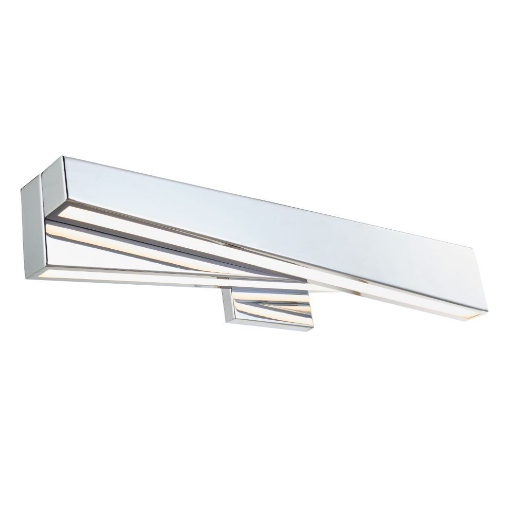 Abra Lighting 20137WV-CH (m) Offset Linear Vanity with Acrylic Diffuser in Chrome