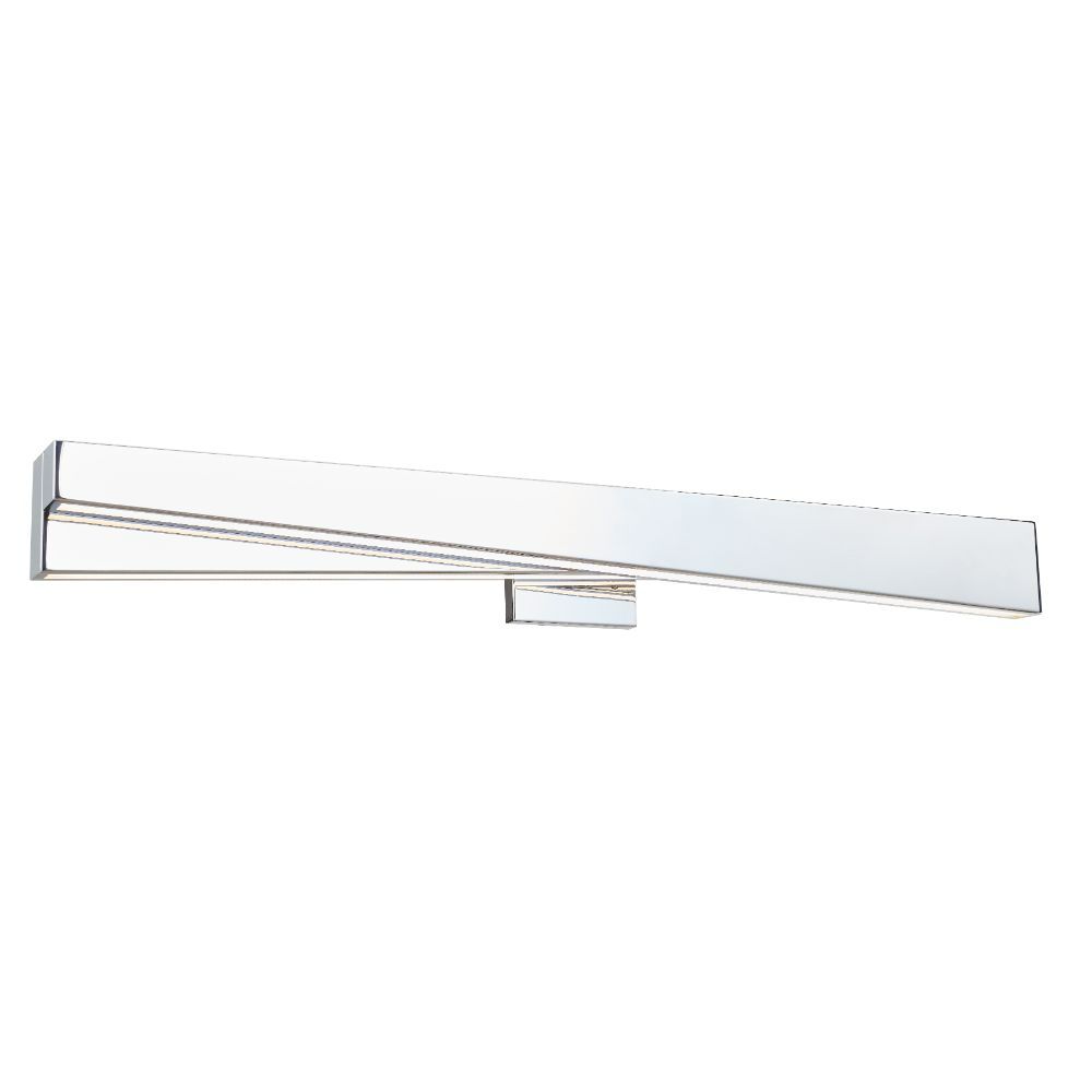 Abra Lighting 20138WV-CH (l) Offset Linear Vanity with Acrylic Diffuser in Chrome