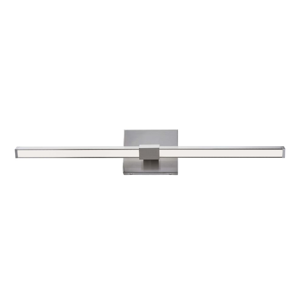 Abra Lighting 20140WV-BN Adjustable Mount 26" Dimmable LED Vanity Bar in Brushed Nickel