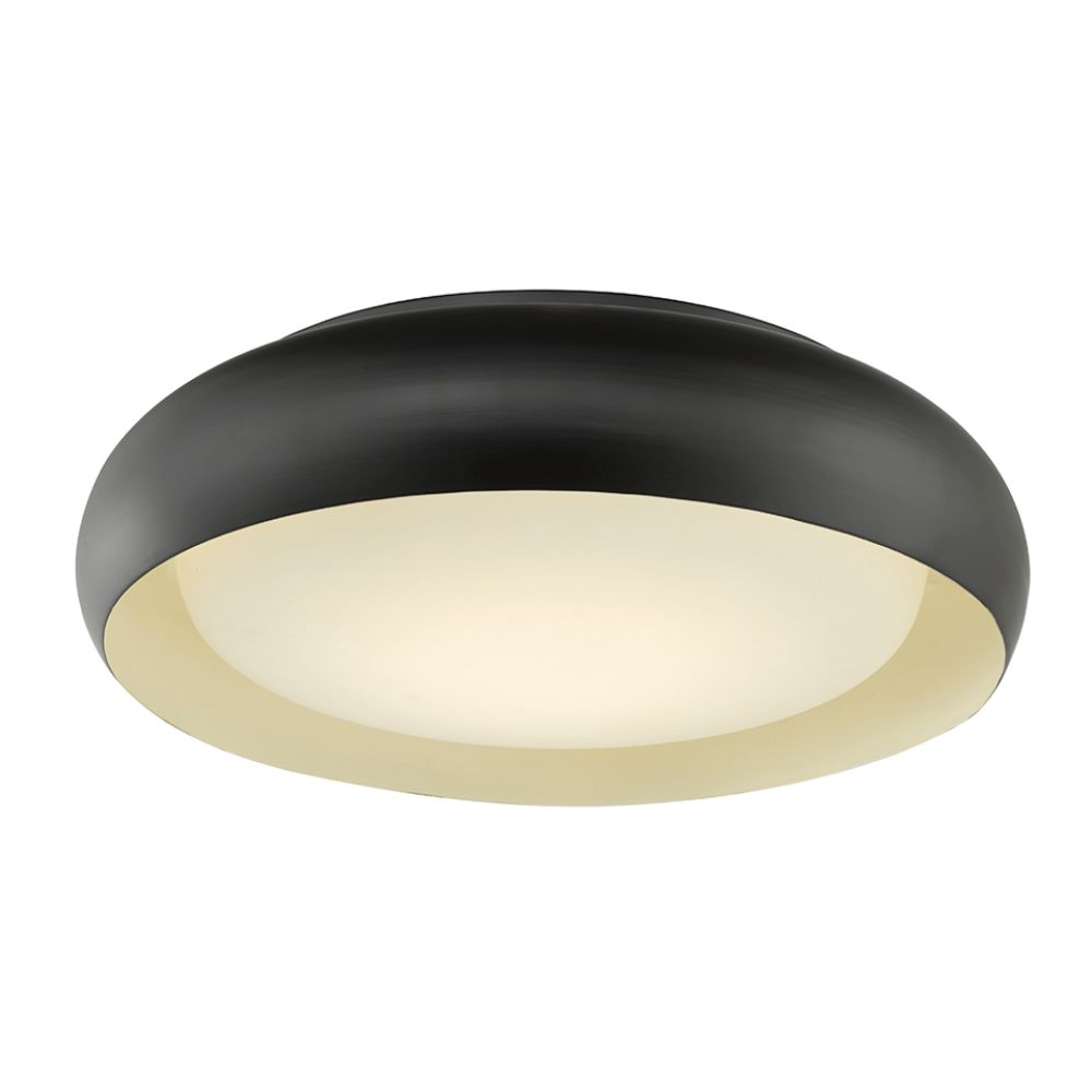 Abra Lighting 30060FM-BZ 15" Recessed Opal Glass in a Metal Frame with High Output Dimmable LED in  Bronze