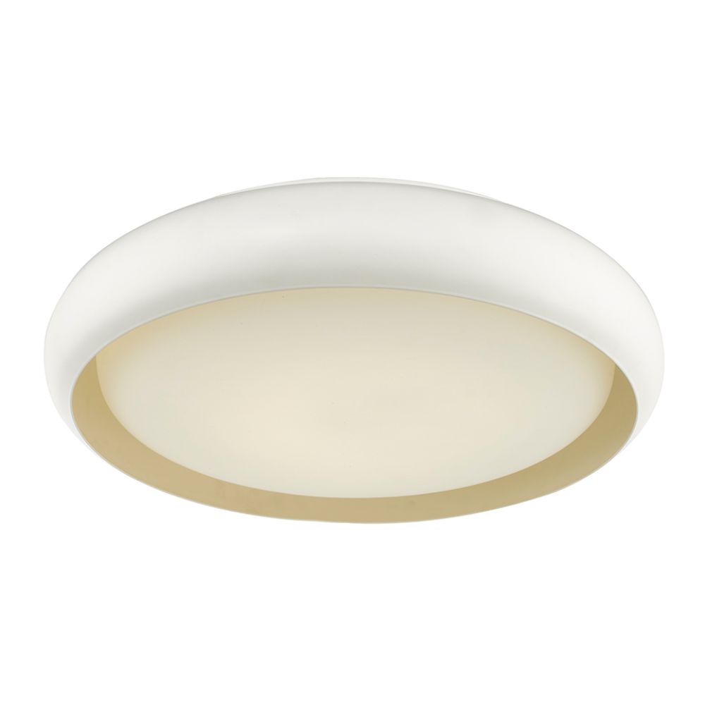 Abra Lighting 30061FM-WH 18" Recessed Opal Glass in a Metal Frame with High Output Dimmable LED in White
