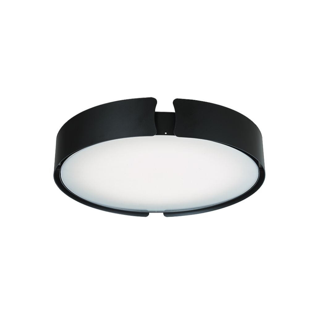 Abra Lighting 30069FM-BL 14" Low Profile Flushmount with High Output Dimmable LED in Black